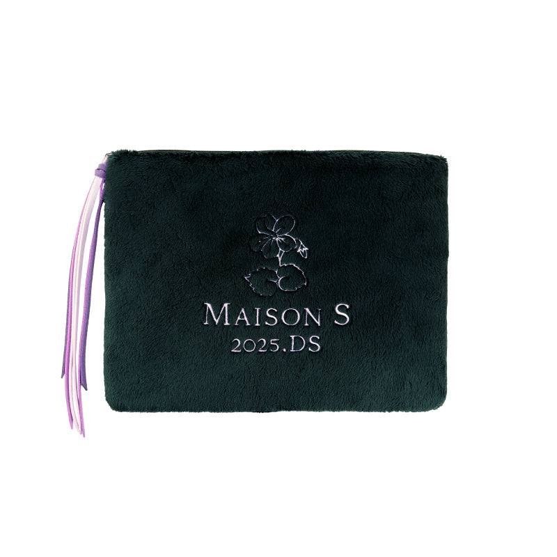 フェイクファーポーチ（ブラック） – Shizuka Kudo official goods store