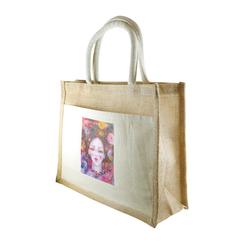 ジュートトートバッグ（Msize） – Shizuka Kudo official goods store