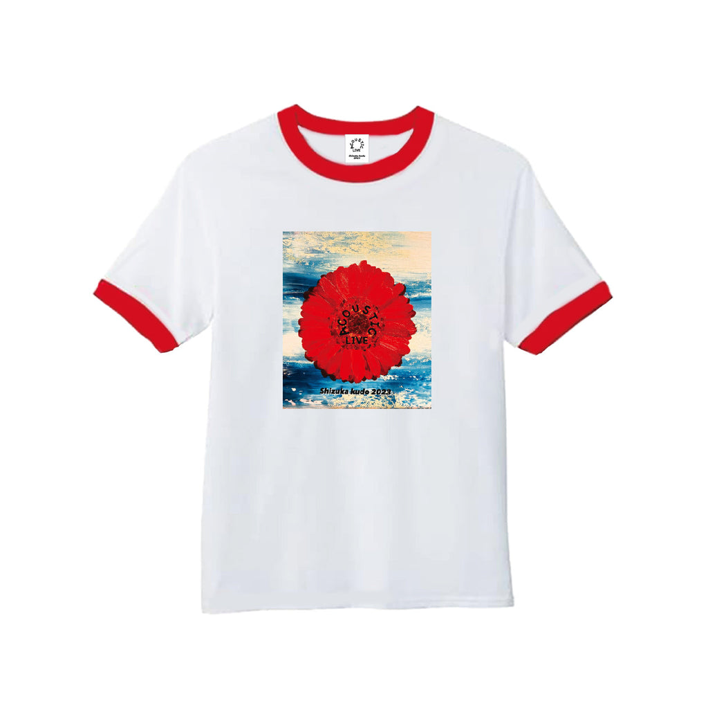 リンカブル　フレアタグTシャツ(ホワイト×ピンク) 130cmあり】スプレープリントゆる Tシャツ（Tシャツ） | PINK-latte