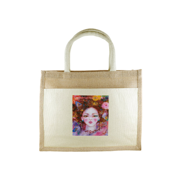 ジュートトートバッグ（Msize） – Shizuka Kudo official goods